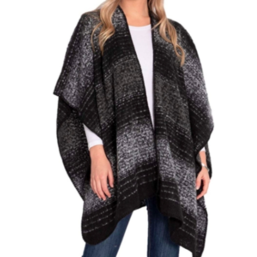 Woolrich Striped Open Woman Shawl